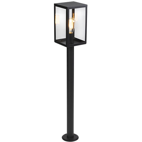 QAZQA rotterdam - Lampe sur pied extérieur Moderne - 1 lumière - L 162 mm -  Noir - Moderne - Éclairage extérieur