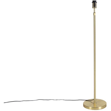 QAZQA Parte - Lampe sur pied réglable - 1 lumière - H 1430 mm - Doré/Laiton - Design, Moderne - éclairage intérieur - Salon I Chambre I Cuisine I Salle à manger