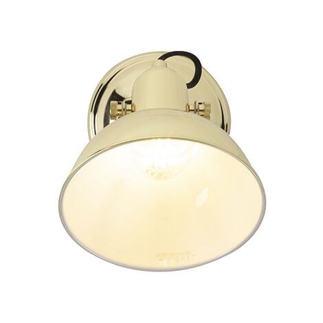 QAZQA tommy - Spot plafond, plafonnier - 1 lumière - L 19 cm - Doré - Rustique - éclairage intérieur - Salon I Chambre I Cuisine I Salle à manger