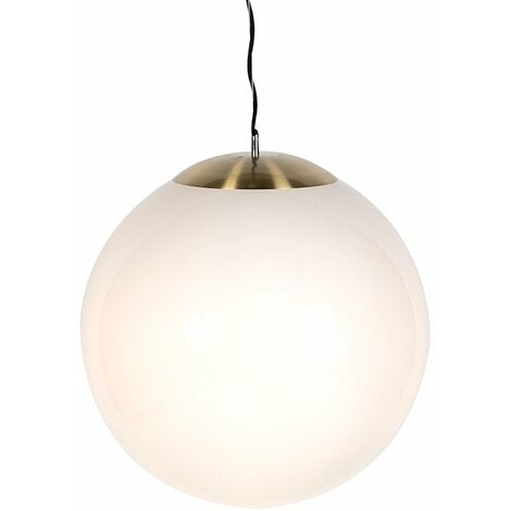 QAZQA ball hl - Suspension - 1 lumière - Ø 500 mm - Blanc - Moderne, Design - éclairage intérieur - Salon I Chambre I Cuisine I Salle à manger