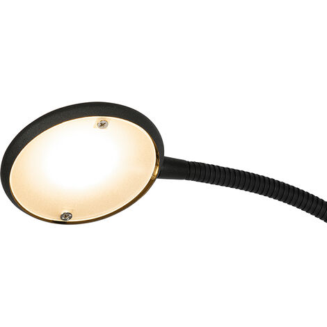 Qazqa Fez Led Dimmable Lampadaire Avec Lampe De Lecture Variateur