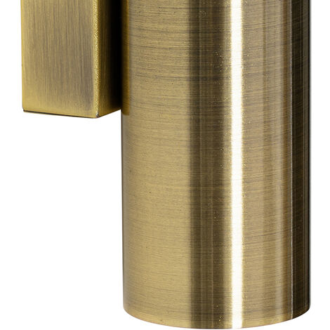 QAZQA jeana - Applique murale - 2 lumière - L 5.4 cm - Bronze - Moderne - éclairage intérieur - Salon I Chambre I Cuisine I Salle à manger