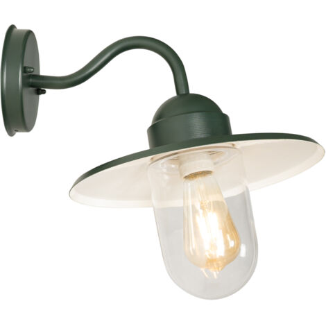 QAZQA kansas - Applique murale - 1 lumière - L 29.4 cm - Vert - Moderne - éclairage extérieur