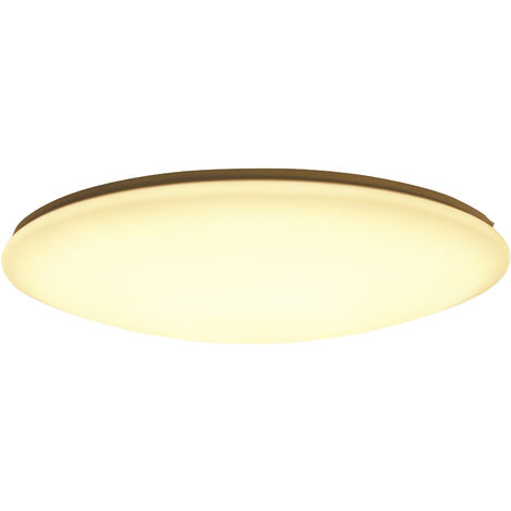 QAZQA extrema cl - LED Dimmable Plafonnier variateur inclus - 1 lumière - Ø 600 mm - Blanc - Moderne - éclairage intérieur - Salon I Chambre I Cuisine I Salle à manger