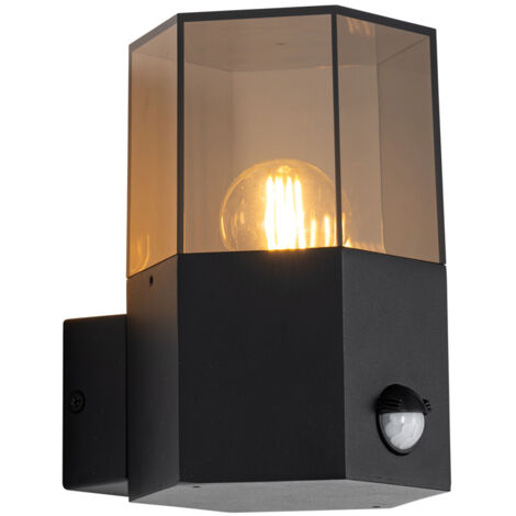 QAZQA denmark - Applique murale - 1 lumière - L 11.5 cm - Noir - Moderne - éclairage extérieur