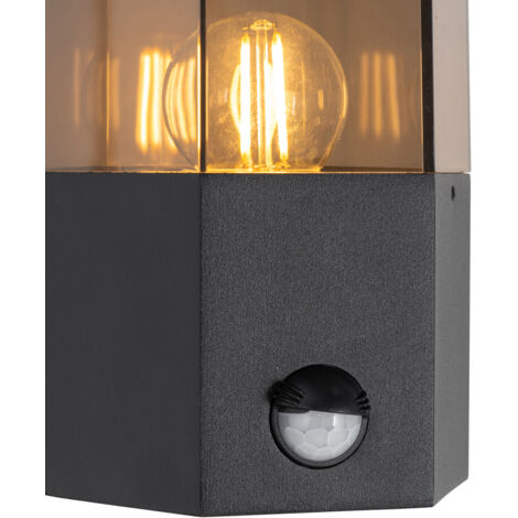QAZQA denmark - Applique murale - 1 lumière - L 11.5 cm - Noir - Moderne - éclairage extérieur