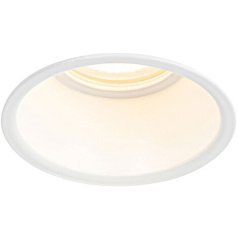 QAZQA dept - Spot encastrable - 1 lumière - Ø 8.8 cm - Blanc - Moderne - éclairage intérieur - Salon I Chambre I Cuisine I Salle à manger
