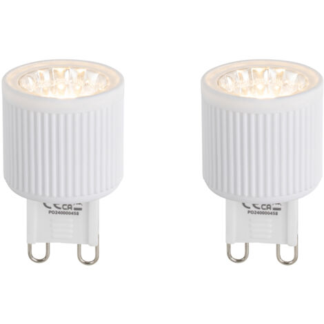 LUEDD Lot de 2 Ampoule LED G9 24 mm 3 W 300 lm 2700 K (1/4)