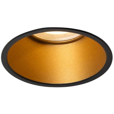 QAZQA dept - Spot encastrable - 1 lumière - Ø 9 cm - Noir - Moderne - éclairage extérieur - Salon I Chambre I Cuisine I Salle à manger