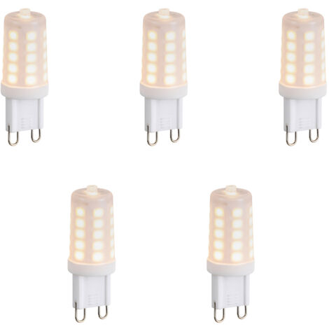 LUEDD Lot de 5 Ampoule LED G9 dimmables opales 1,2 W 100 lm 2200 K