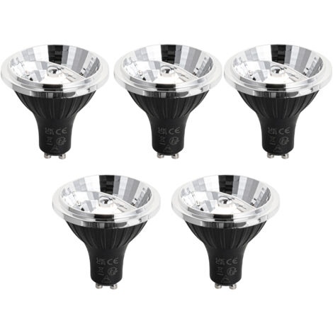 LUEDD Lot de 5 Ampoule LED GU10 à intensité variable 70mm 6,5W 600LM 4000K