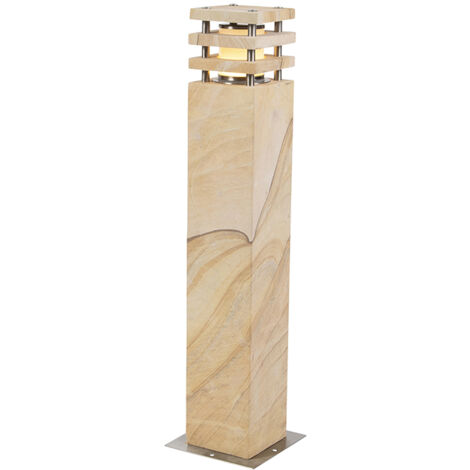 QAZQA grumpy - éclairage de terrasse et d'allée de jardin - 1 lumière - L 12 cm - Beige - Moderne - éclairage extérieur (1/5)