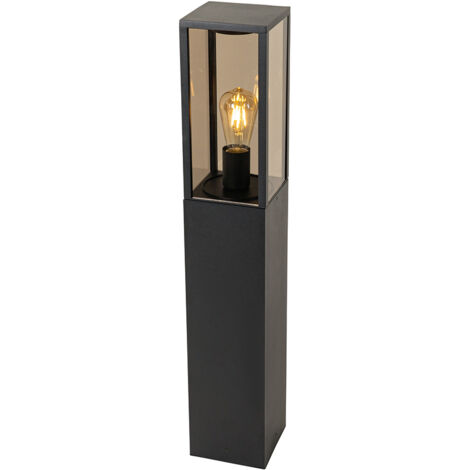 QAZQA charlois - éclairage de terrasse et d'allée de jardin - 1 lumière - L 14 cm - Noir - Rustique - éclairage extérieur (1/5)