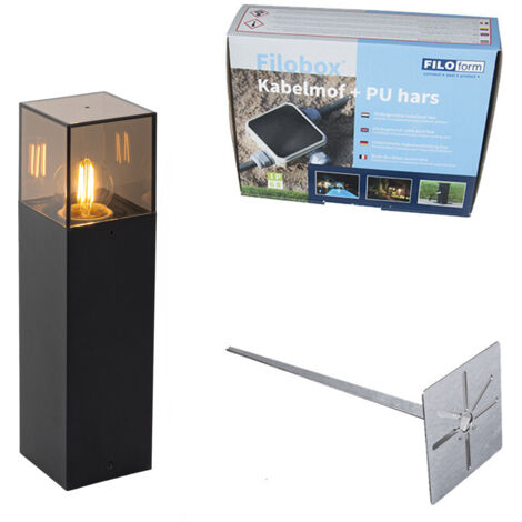 QAZQA Denmark - Lampe Sur Pied Extérieur Moderne - Blanc - IP44 - Éclairage Jardin