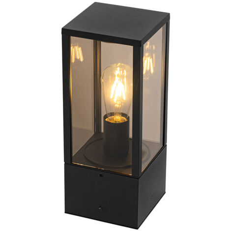 QAZQA charlois - éclairage de terrasse et d'allée de jardin - 1 lumière - L 14 cm - Noir - Rustique - éclairage extérieur (1/4)