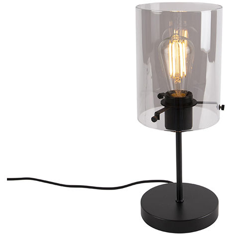GBLY lampe de table vintage en bois lampe de chevet rétro E27 lampe de  bureau industrielle 20CM lampe de nuit avec prise pour chambre salon étude,  sans ampoules : : Luminaires et