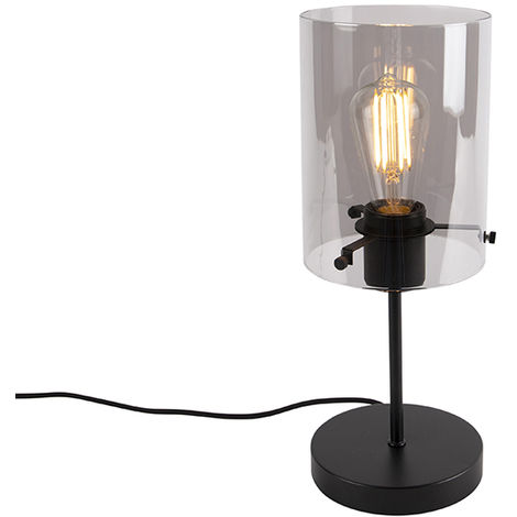 Lampe à poser design vintage sans fil dôme transparent ampoule LED fil –