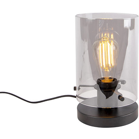 Lampe à poser design vintage sans fil dôme transparent ampoule LED fil –