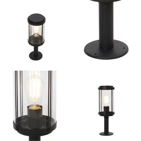 QAZQA schiedam - Lampe sur pied extérieur - 1 lumière - Ø 14.8 cm - Noir - Design - éclairage extérieur