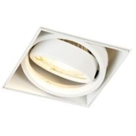 QAZQA oneon trimless 50 - LED Spot encastrable - 1 lumière - L 8.8 cm - Blanc - Moderne - éclairage intérieur - Salon I Chambre I Cuisine I Salle à manger (1/4)