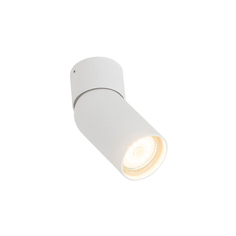 QAZQA falo - Spot plafond, plafonnier - 1 lumière - L 10.8 cm - Blanc - Moderne - éclairage intérieur - Salon I Chambre I Cuisine I Salle à manger