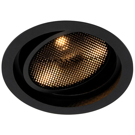 QAZQA basic - Spot encastrable de sol Moderne - 1 lumière - Ø 110
