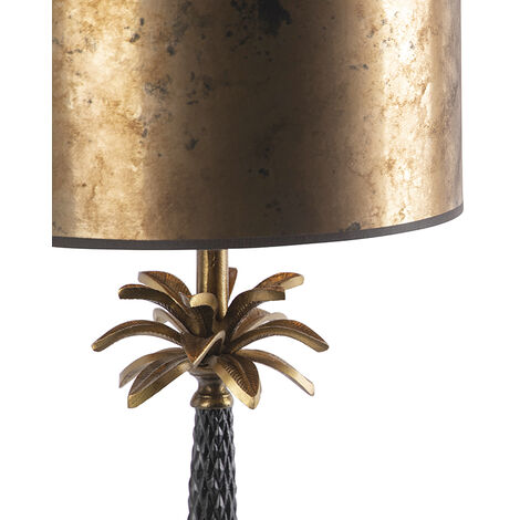 Lampe baladeuse métal bronze filaire bleu diamètre 12 cm avec ampoule  incandescente fournie