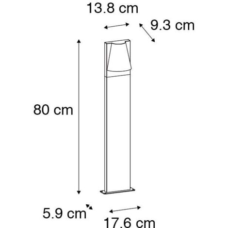 QAZQA kansas - Lampe suspendue d'extérieur moderne - 1 lumière - 29,4 cm - Marron