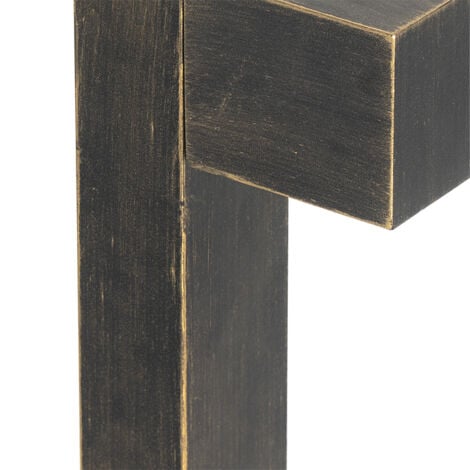 QAZQA baleno - Lampe sur pied extérieur - 1 lumière - L 12 cm - Noir et Or - Rustique - éclairage extérieur