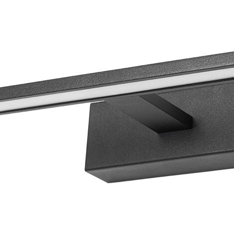 QAZQA jerre - LED Applique murale - 1 lumière - L 41.5 cm - Noir - Moderne - éclairage intérieur - Salle de bains