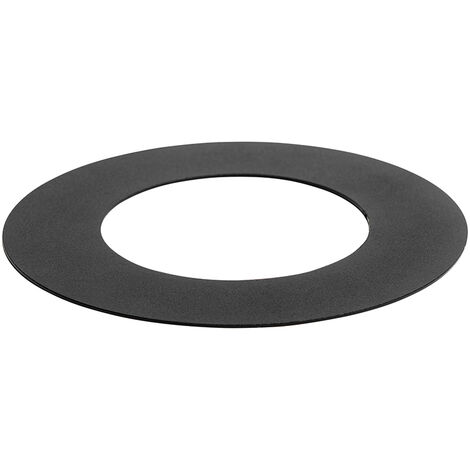 Qazqa – Disque décoratif noir Ø 13 cm – Acier inoxydable – Pour éclairage intérieur moderne – Non dimmable – Compatible avec spots encastrés