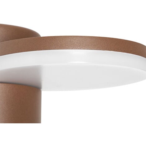 QAZQA esmee - LED Applique murale avec détecteur - 1 lumière - L 16.5 cm - Brun rouille - Moderne - éclairage extérieur