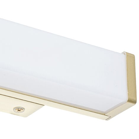QAZQA cascada - LED Applique murale - 1 lumière - L 32 cm - Doré/Laiton - Moderne - éclairage intérieur - Salle de bains