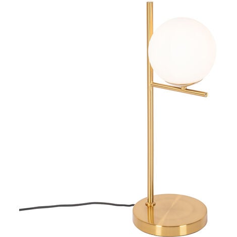 QAZQA flore - Lampe de table Design - 1 lumière - Ø 18 cm - Doré