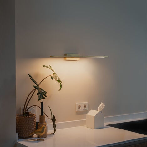 QAZQA jerre - LED Applique murale - 1 lumière - L 62 cm - Doré/Laiton - Design - éclairage intérieur - Salle de bains
