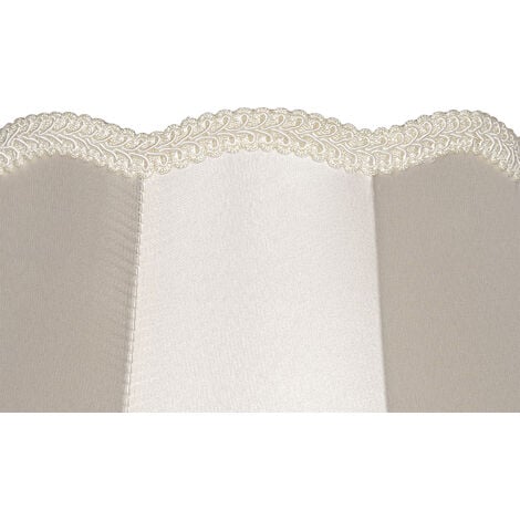 QAZQA granny - Abatjour - Ø 30 cm - Crème - Rétro - éclairage intérieur