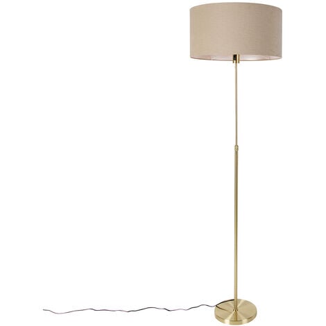 QAZQA sam - Lampadaire Rustique - 1 lumière - H 178 cm - Blanc - Rustique -  Éclairage intérieur - Salon I Chambre I Cuisine I Salle à manger