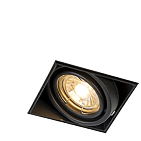 QAZQA Faretto da incasso oneon trimless 70 - Moderno - Acciaio - Nero