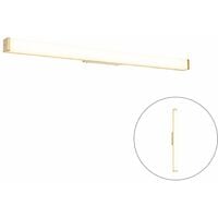 QAZQA cascada - LED Applique murale - 3 lumière - L 92 cm - Doré/Laiton - Moderne - éclairage intérieur - Salle de bains
