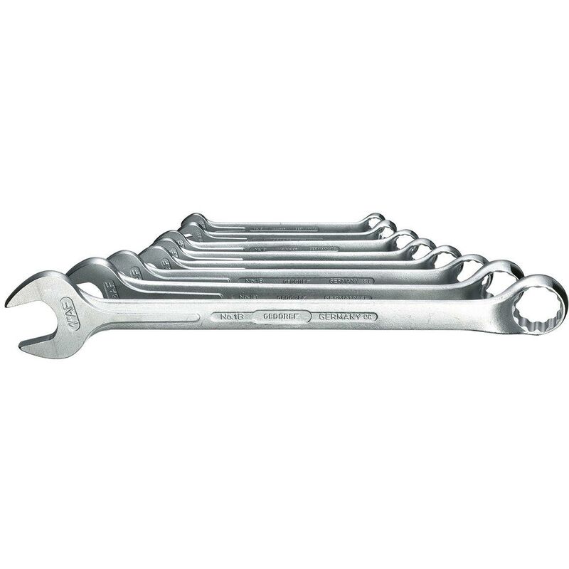 8 pezzi Set di chiavi a doppio anello metrico Gedore