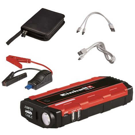 Awelco Caricabatterie Portatile Power 1600 con compressore e luce emergenza 12V