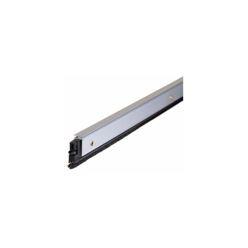 Burlete para puerta basculante aluminio (Marrón, Largo: 93 cm