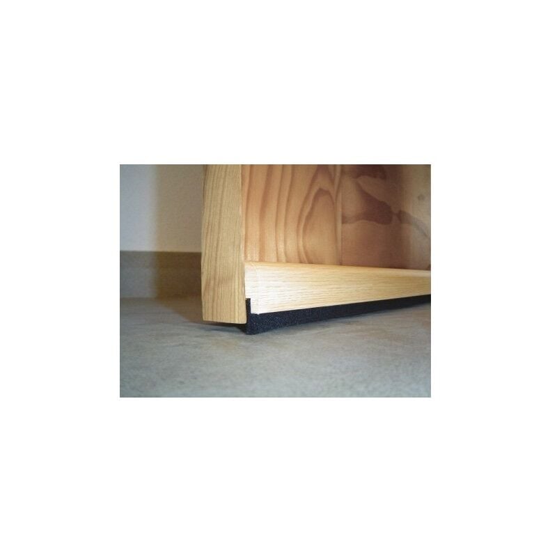 Burlete bajo puerta adhesivo cepillo madera 91,5 cm roble