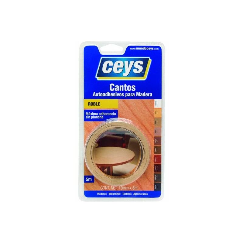 Ceys Canto Autoadhesivo roble aplicación resistente al agua 5 carpinteria madera 850202