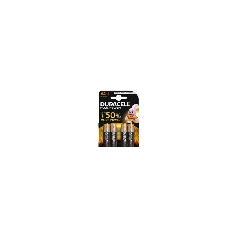 Pila Alcalina Lr06 Aa 1,5V Power Plus Duracell 4 Pz