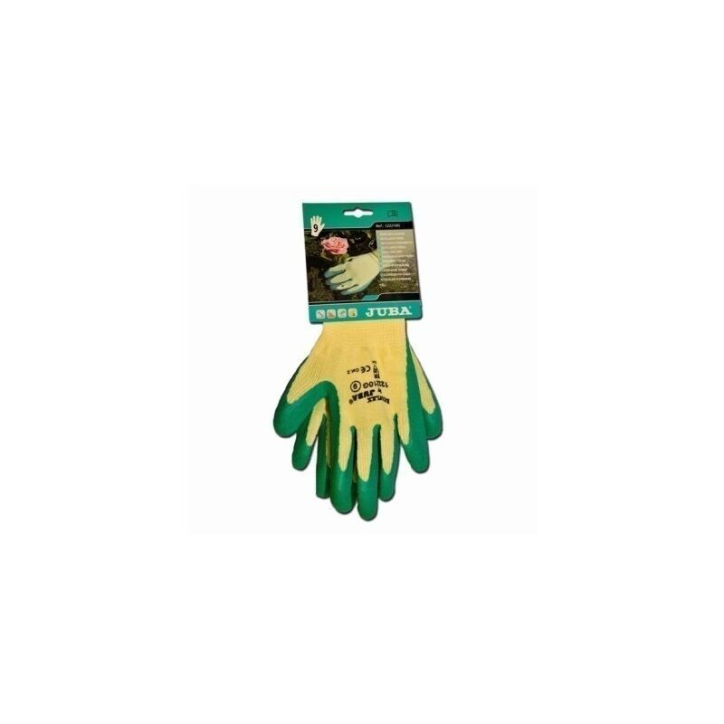 Guantes mecánico, alta visibilidad, palma poliuretano, verde