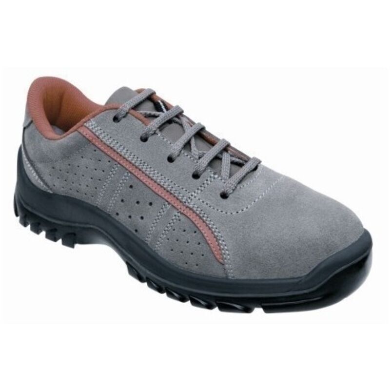 Zapato Seguridad T43 S1P Pu-Pu Puntera Plastico Metal Zion Snuman Piel Gr  Pante