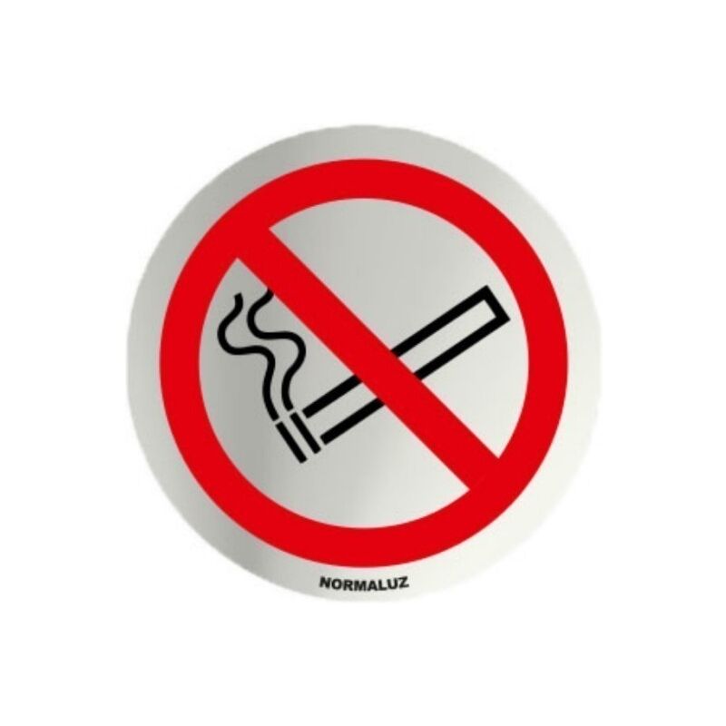 Señal Espacio sin humo prohibido fumar Normaluz