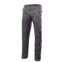 Pantalon Trabajo T44 Elastico Gris Stretch Velilla
