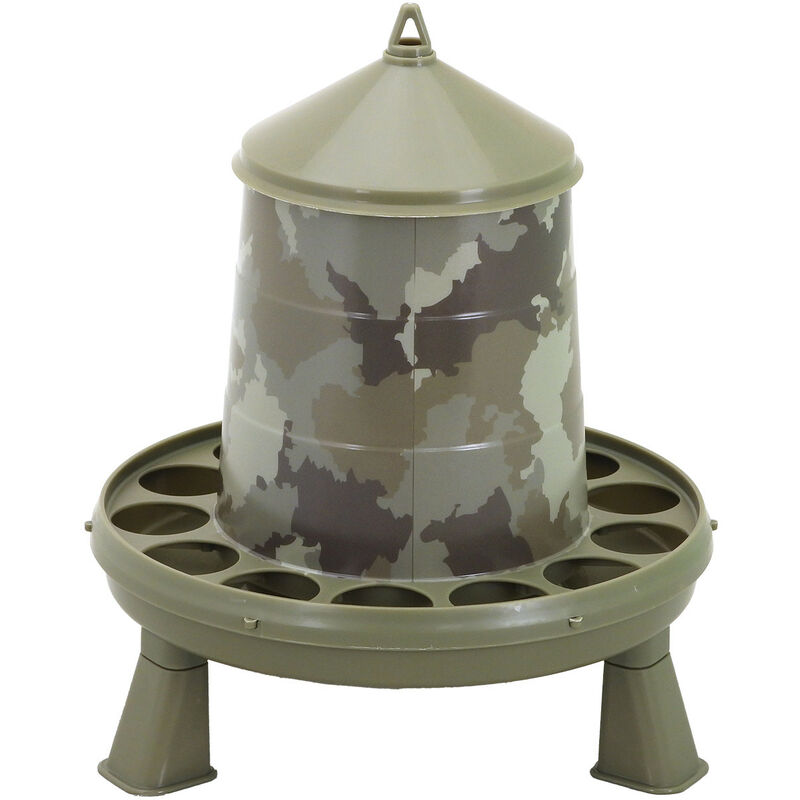 Mangeoire camouflage Nature 2 kg sur pieds Gaun volailles, gibiers